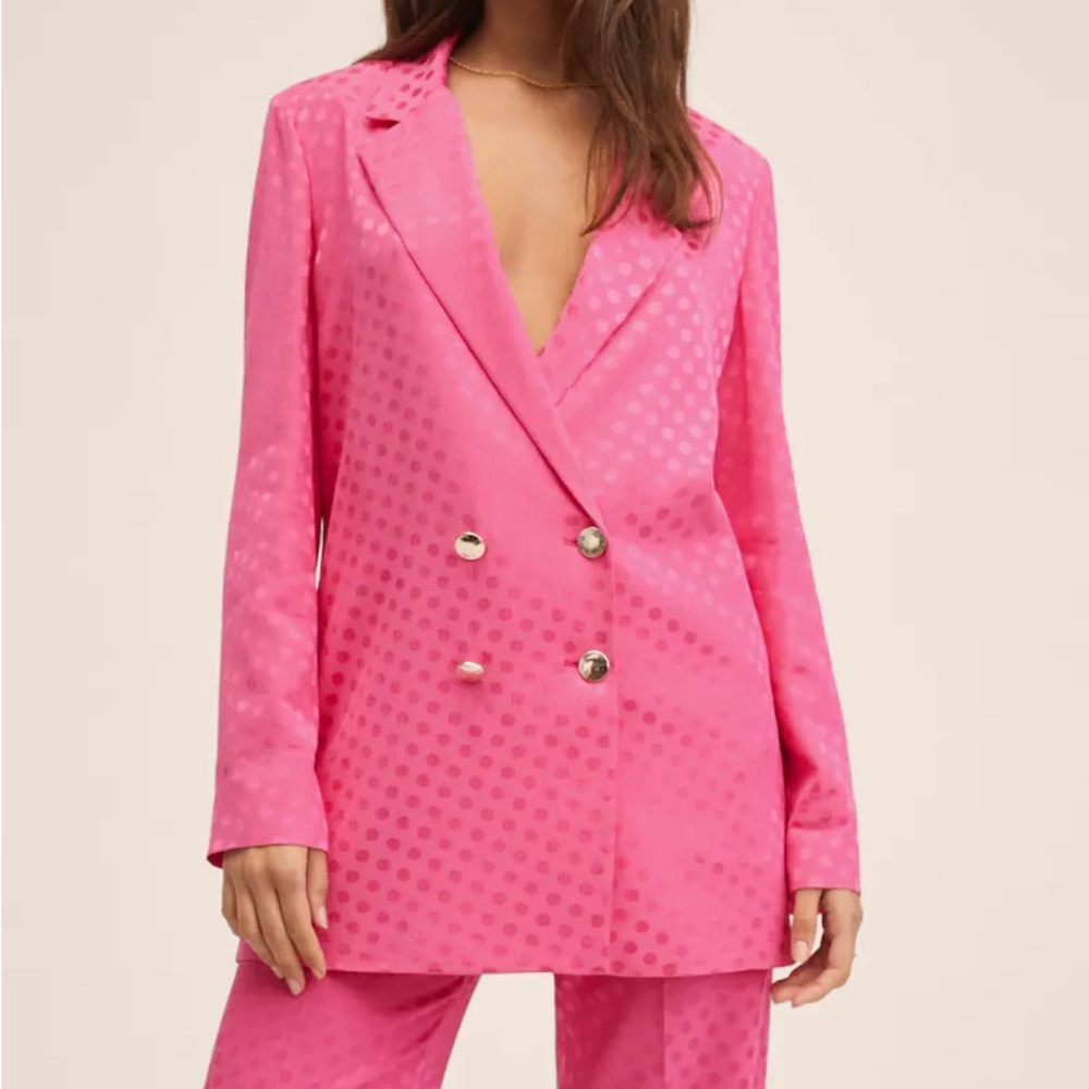 MANGO | Polka-Dot Blazer